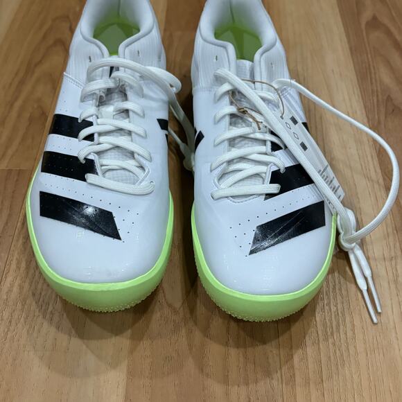 Adidas Throwstar Track Shoes ID7229 Men's Size 10.5 Brand New Green/White - Picture 6 of 8